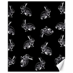 Rabbit Pattern Canvas 11  X 14   by Valentinaart