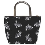 Rabbit pattern Bucket Bags Back