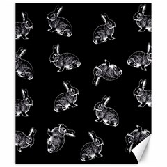 Rabbit Pattern Canvas 20  X 24   by Valentinaart