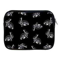 Rabbit Pattern Apple Ipad 2/3/4 Zipper Cases by Valentinaart