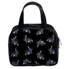 Rabbit Pattern Classic Handbags (2 Sides) by Valentinaart