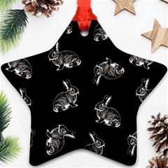 Rabbit pattern Ornament (Star)