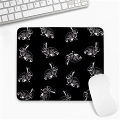 Rabbit pattern Large Mousepads