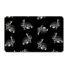 Rabbit pattern Magnet (Rectangular)