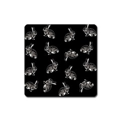 Rabbit pattern Square Magnet