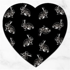 Rabbit pattern Jigsaw Puzzle (Heart)