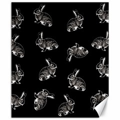 Rabbit pattern Canvas 8  x 10 