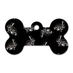 Rabbit pattern Dog Tag Bone (Two Sides) Front