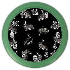 Rabbit pattern Color Wall Clocks