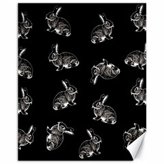 Rabbit pattern Canvas 11  x 14  