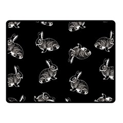 Rabbit pattern Fleece Blanket (Small)