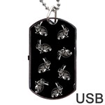 Rabbit pattern Dog Tag USB Flash (Two Sides) Front