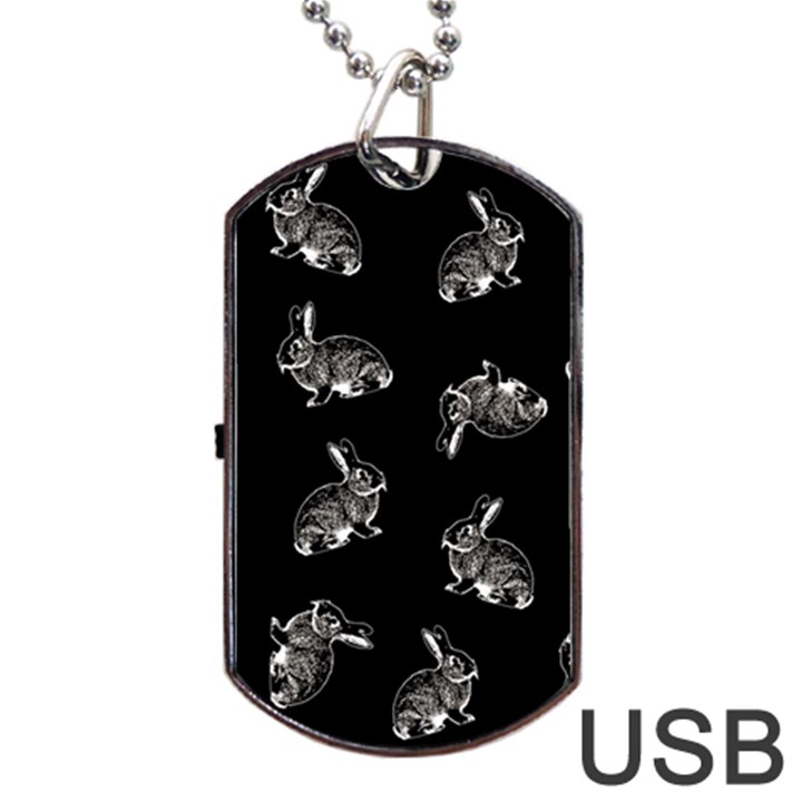 Rabbit pattern Dog Tag USB Flash (Two Sides)