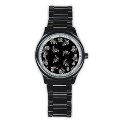 Rabbit pattern Stainless Steel Round Watch