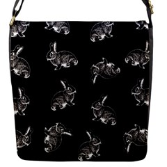 Rabbit pattern Flap Messenger Bag (S)