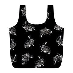 Rabbit pattern Full Print Recycle Bags (L) 