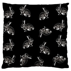 Rabbit pattern Standard Flano Cushion Case (One Side)