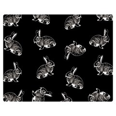 Rabbit pattern Double Sided Flano Blanket (Medium) 