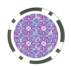 Cracked Oriental Ornate Pattern Poker Chip Card Guard by dflcprints