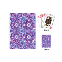 Cracked Oriental Ornate Pattern Playing Cards (mini)  by dflcprints