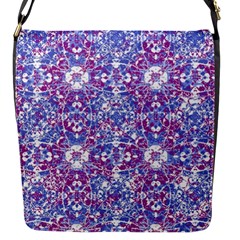 Cracked Oriental Ornate Pattern Flap Messenger Bag (s) by dflcprints