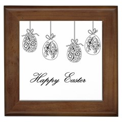 Easter Eggs Framed Tiles by Valentinaart