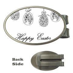 Easter Eggs Money Clips (oval)  by Valentinaart