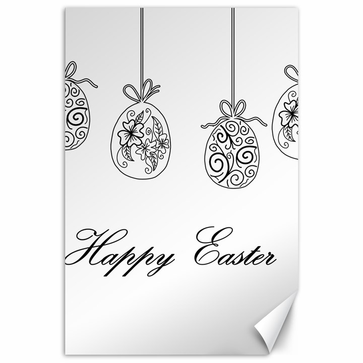 Easter eggs Canvas 24  x 36 