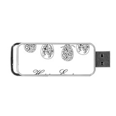 Easter Eggs Portable Usb Flash (two Sides) by Valentinaart