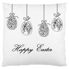 Easter Eggs Large Flano Cushion Case (two Sides) by Valentinaart