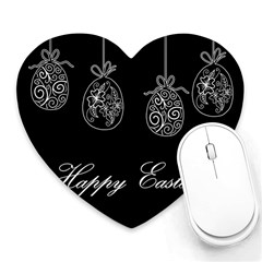 Easter Eggs Heart Mousepads by Valentinaart