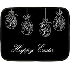 Easter Eggs Fleece Blanket (mini) by Valentinaart