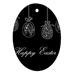 Easter Eggs Oval Ornament (two Sides) by Valentinaart