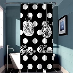 Easter Eggs Shower Curtain 36  X 72  (stall)  by Valentinaart