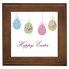 Easter Eggs Framed Tiles by Valentinaart