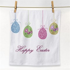 Easter Eggs Face Towel by Valentinaart