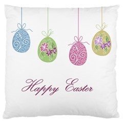 Easter Eggs Standard Flano Cushion Case (one Side) by Valentinaart