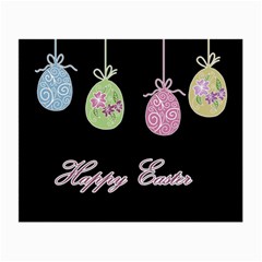 Easter Eggs Small Glasses Cloth (2-side) by Valentinaart