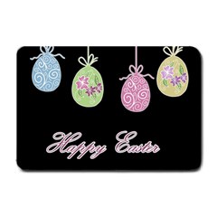 Easter Eggs Small Doormat  by Valentinaart