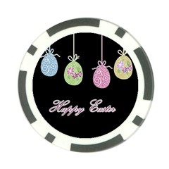 Easter Eggs Poker Chip Card Guard by Valentinaart