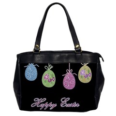 Easter Eggs Office Handbags by Valentinaart