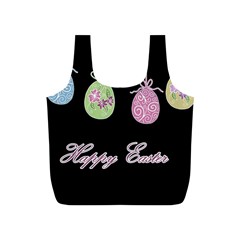 Easter Eggs Full Print Recycle Bags (s)  by Valentinaart