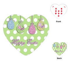 Easter Eggs Playing Cards (heart)  by Valentinaart