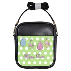 Easter Eggs Girls Sling Bags by Valentinaart