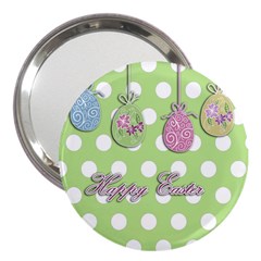 Easter Eggs 3  Handbag Mirrors by Valentinaart