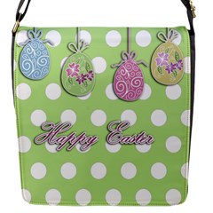 Easter Eggs Flap Messenger Bag (s) by Valentinaart