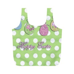 Easter Eggs Full Print Recycle Bags (m)  by Valentinaart