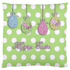 Easter Eggs Large Flano Cushion Case (two Sides) by Valentinaart