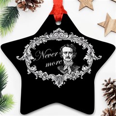 Edgar Allan Poe  - Never More Ornament (star) by Valentinaart