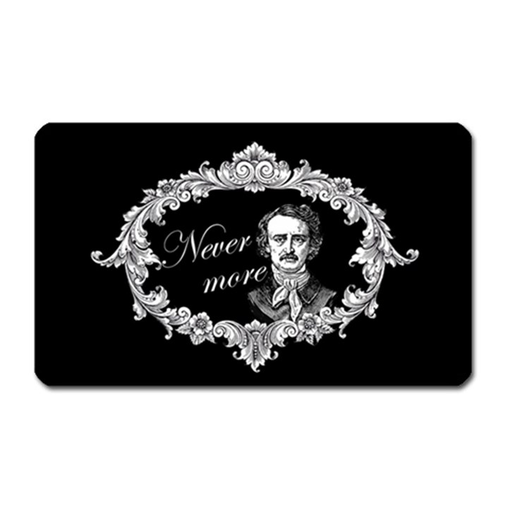 Edgar Allan Poe  - Never More Magnet (Rectangular)